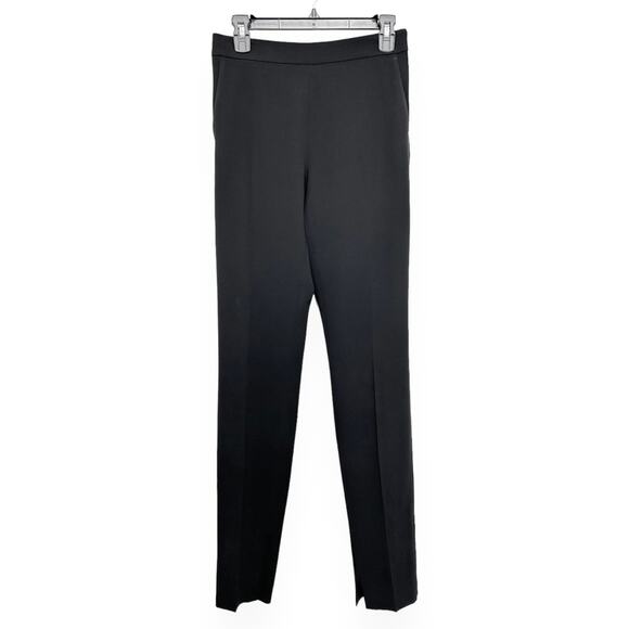 MaxMara Black High Waist Slit Hem Triacetate Pants Womens US 6 - Picture 1 of 7